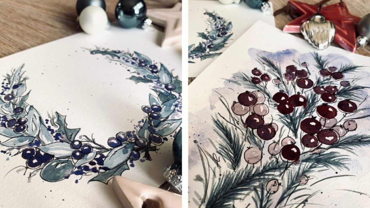 Workshop-Aquarell WEIHNACHTLICH mit Maja Schnack