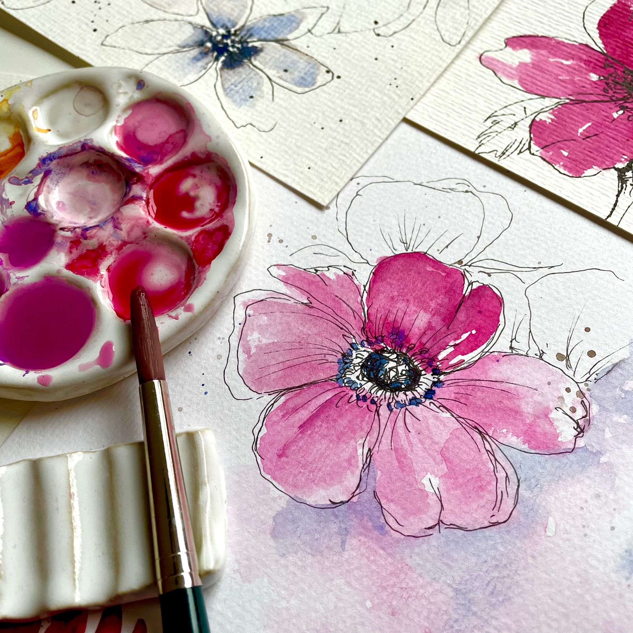 Workshop Aquarell FRÜHLING, FLORAL & OSTERN mit Maja Schnack