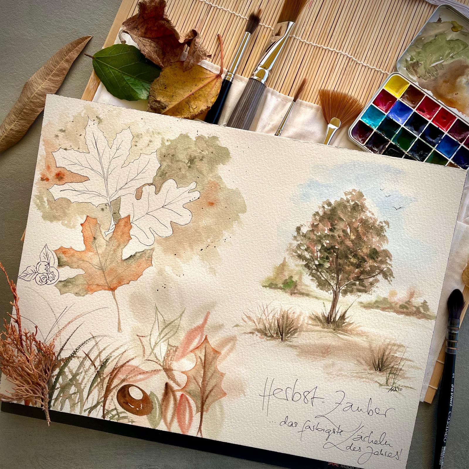 Workshop-Aquarell LANDSCHAFT mit Maja Schnack
