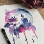 Achtsamkeit und Harmonie - Kombination aus Handlettering und Aquarell mit Maja Schnack